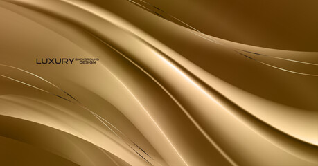 Luxury wave style abstract background design.