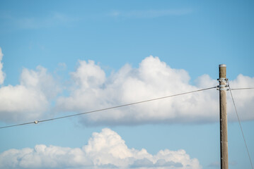 電柱と空