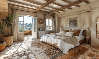 Beautiful villa bedroom in the south of france