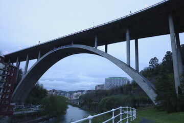 Concrete bridge in Bilbao