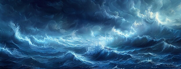 The Ocean's Majesty A Titanic-Inspired Artwork Generative AI - obrazy, fototapety, plakaty