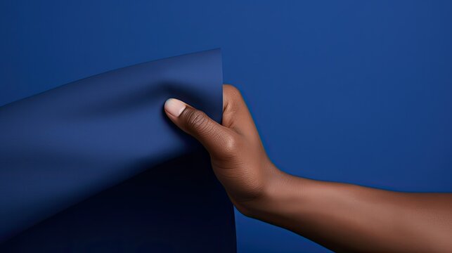 flexible smooth navy blue paper