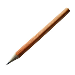 Obraz premium Wooden pencil isolated on transparent background.