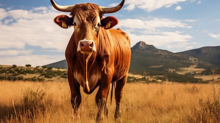 breeding beef cow farm - obrazy, fototapety, plakaty