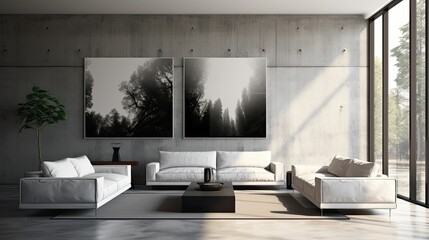 monochrome grey wall