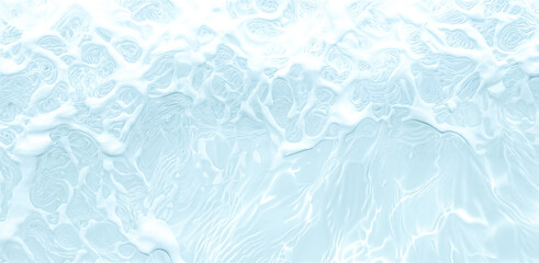 Abstract Ocean Waves. Close-Up View of Ocean Bubbles. Abstract Water relaxing Background. Sunlit Summer flow
