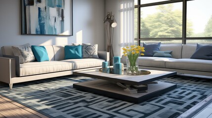 modern interior design rug