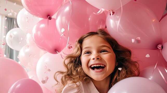 balloon pink girl