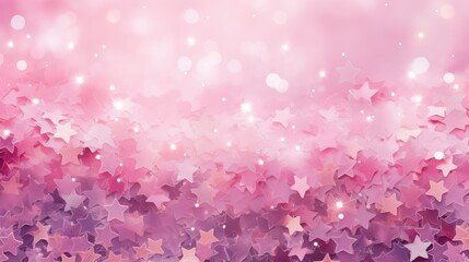 pastels pink stars background - Powered by Adobe