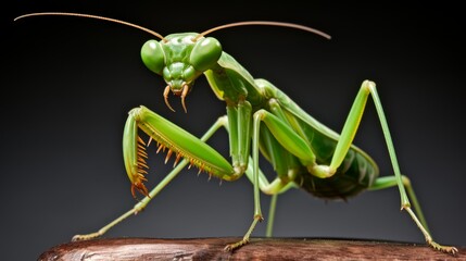 Elegant Praying Mantis Portrait