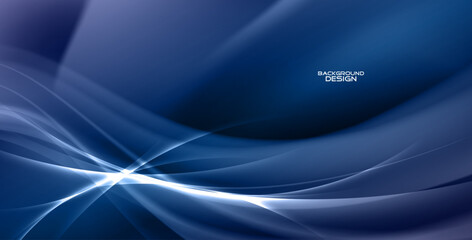 Luxury wave style abstract background design.