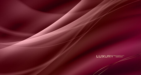 Luxury wave style abstract background design.