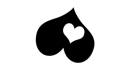 
Love and Heart Icon Symbol isolated white background. love shape on white background.Love heart symbol special for valentine's day.
