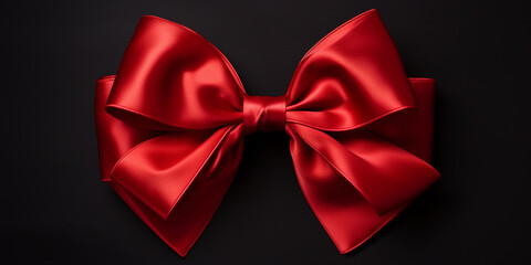 geometric pattern, crimson coloured ribbon bow сreated with Generative Ai