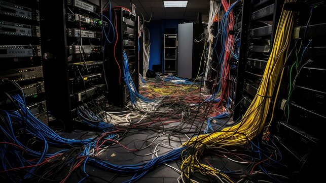 management server room cables