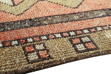 Textures and patterns in color from woven carpets - 777153802