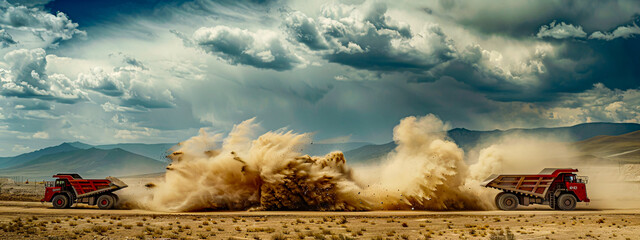 Dramatic storm clouds over a serene landscape, capturing the awe-inspiring power of nature