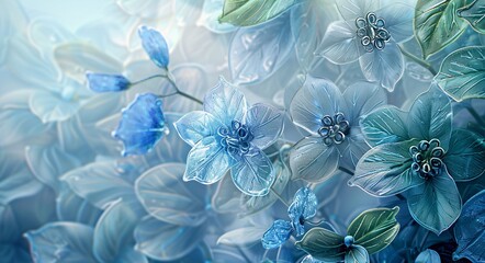 Blossoming Dreams A Vivid 3D Floral Fantasy Generative AI