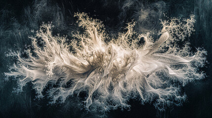 Dynamic abstract art of colorful smoke explosion, artistic motion texture