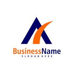 Letter A logo design vector. Creative Initial A logo concepts template