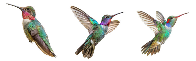 Naklejka premium Broad Billed Hummingbird on a pure