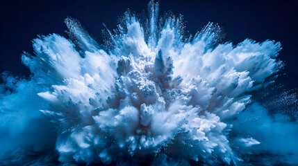 Dynamic Explosion of Color, Abstract Powder Burst in Motion
