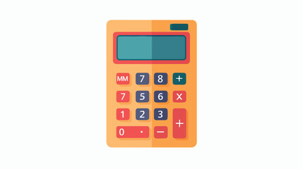 Calculator icon isolated vector illustration. flat vec