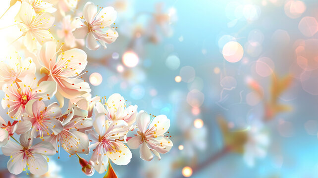 spring and flowers background