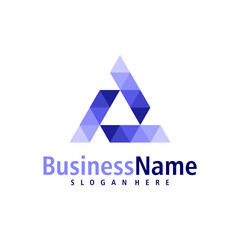 Obraz premium Letter A logo design vector. Creative Initial A logo concepts template