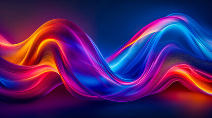 Dynamic Waves, A Vivid Display of Abstract Motion and Color