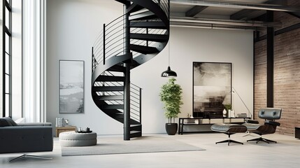 loft stairs interior
