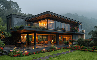 Obraz premium house in the woods