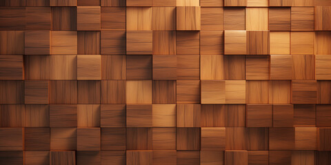 a wood tile background with a pattern of many squares, in the style of unreal engine сreated with Generative Ai