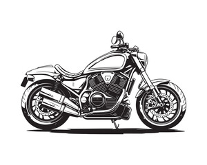 Motorbike isolated on white background