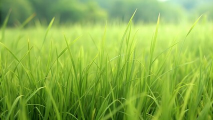 Obraz premium colorful green grass field for background