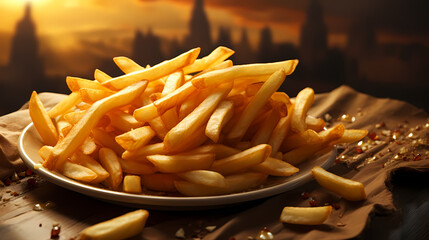 French fries advertising photo
