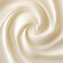 Creamy cream swirl background. Abstract cream texture.
