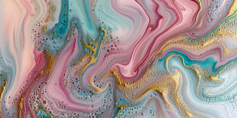 Elegant marble texture in abstract design, colorful pattern with liquid art effects