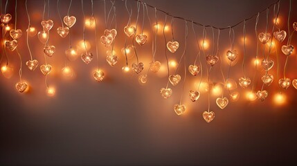 bulb string lights isolated