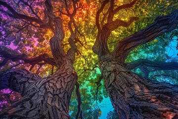A Rainbow of Life The Multicolored Tree of Life Generative AI