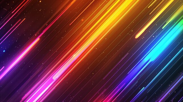 An abstract background with colorful gradient lines and glowing neon colors