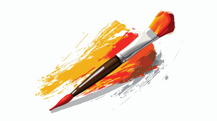 A vector of paint brush ilustration. Flat vector isolated