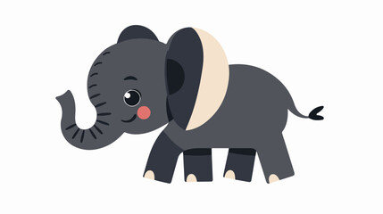 Elephant animal cute little cartoon icon