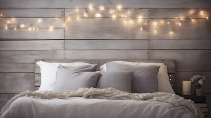 bedroom rustic grey wood