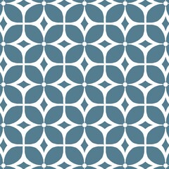 Naklejka premium seamless pattern blue flower design