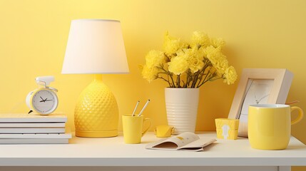 bright yellow desktop