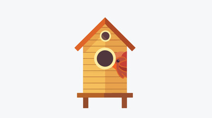 Birdhouse icon for keeping and caring for wildlife