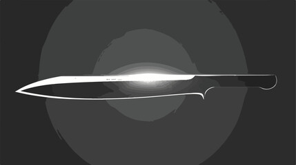 Blade. simple silhouette. White object in camera auto