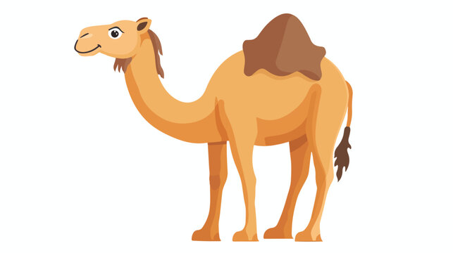 Camel Animal Cartoon Vector Illustration Flat vector