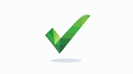 Green Checkmark Icon Vector Logo template symbol sign